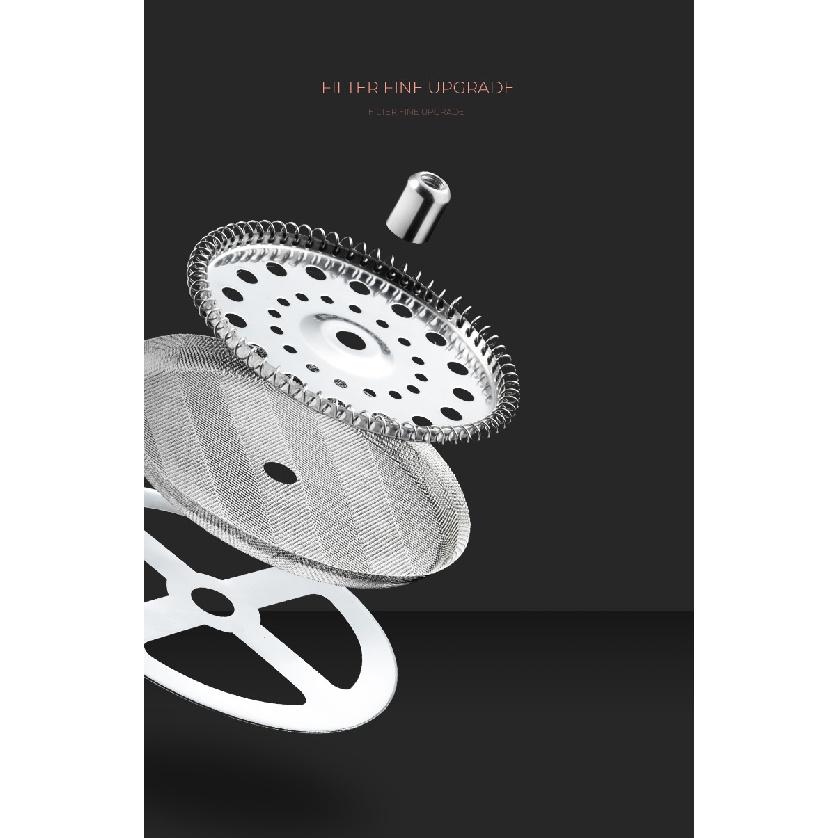 GIANXI Cafeteira Prensa Francesa Barista Ferramentas Jarra de Café Pote de Cerveja Casa de Vidro de Aço Inoxidável Soco de Mão