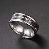 1Pc Fashionable, Fashionable, Versatile and Minimalist Design Titanium Steel Ring, Suitable for Men and Women To Wear Fashion Accessories