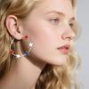 Stylish Five Point Star Ear Hoops Comfortable Alloy Jewelry for Sensitive Skin Portable