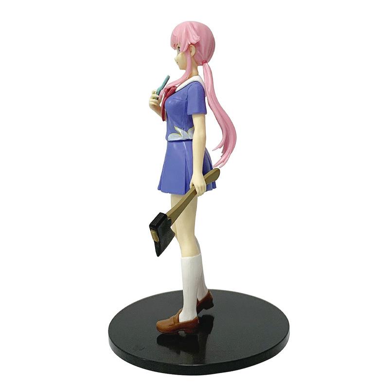 Future Diary REDIAL Yuno Gasai Yukiteru Amano School Uniform Anime Figurine Bishoujo Model Toy Fans Birthday Holiday Gifts