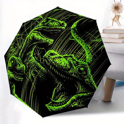 1pc Dinosaur Jurassic Windproof Automatic Cute Umbrella, Lightweight for Women/Men, Perfect Christmas Gift A0811277