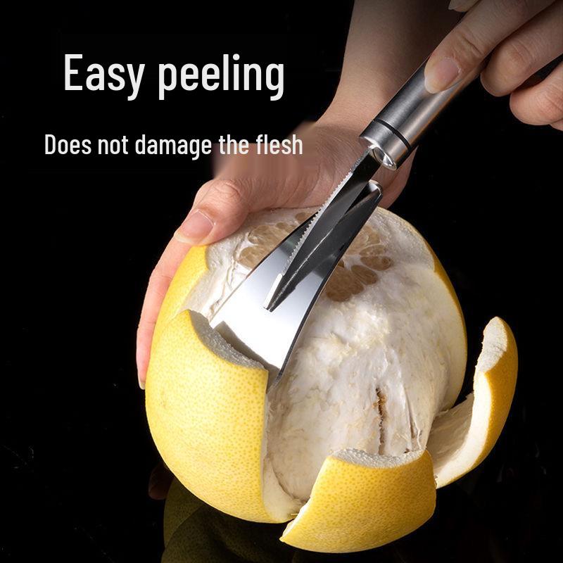 Fruit Peeler & Divider: Safe Orange and Pomelo Knife