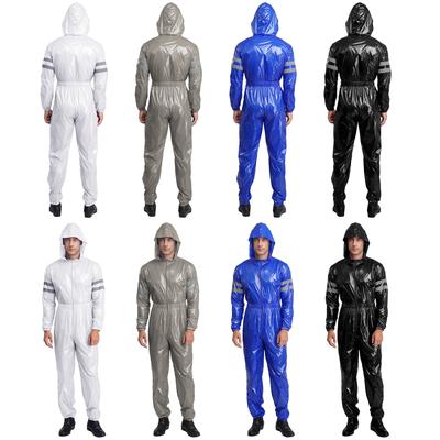 Buzos Resistentes al Agua para Hombre S-3XL: Mono Reflectante de Alta Visibilidad con Mangas Largas, Cintura Elástica, Cremallera Frontal y Capucha para Trabajos al Aire Libre