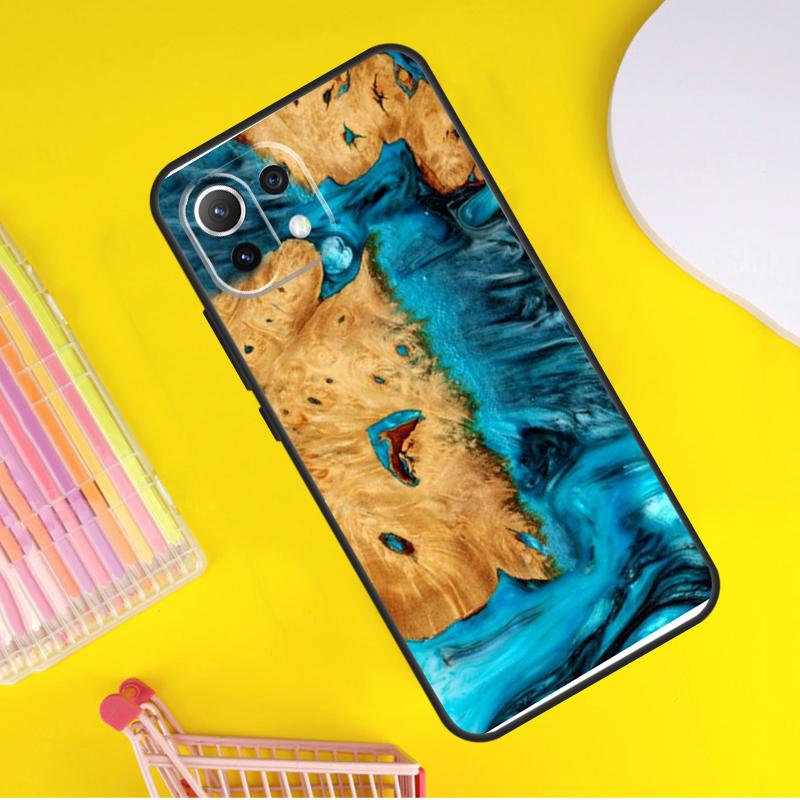 Wood Resin Traveler Cover For Xiaomi 14T Pro 11T 12T 13T 13 14 Ultra POCO X7 Pro X3 X5 F3 F5 F6 M6 X6 Pro Case