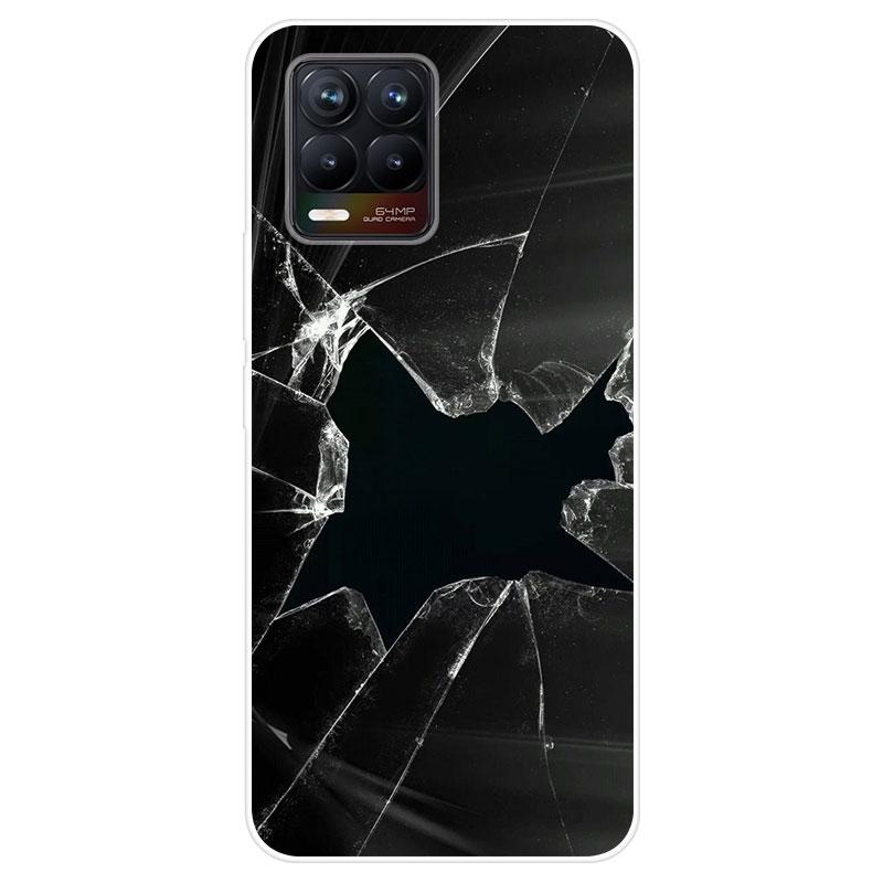 GOKEN Cover per Realme 8 PRO/Realme 8 4G (6.4), Silicone TPU a Gradiente Colori Custodia, Soft Rubber Protettiva Case, Antiurto Antiscivolo Protezione Shell, Rosa/Verde