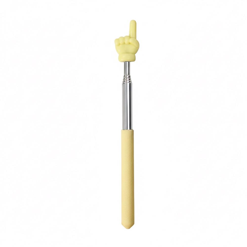 Stainless Steel Teaching Pointer Macaron Color Soft Finger Design Reading Sticks Retractable Teaching Stick School Office