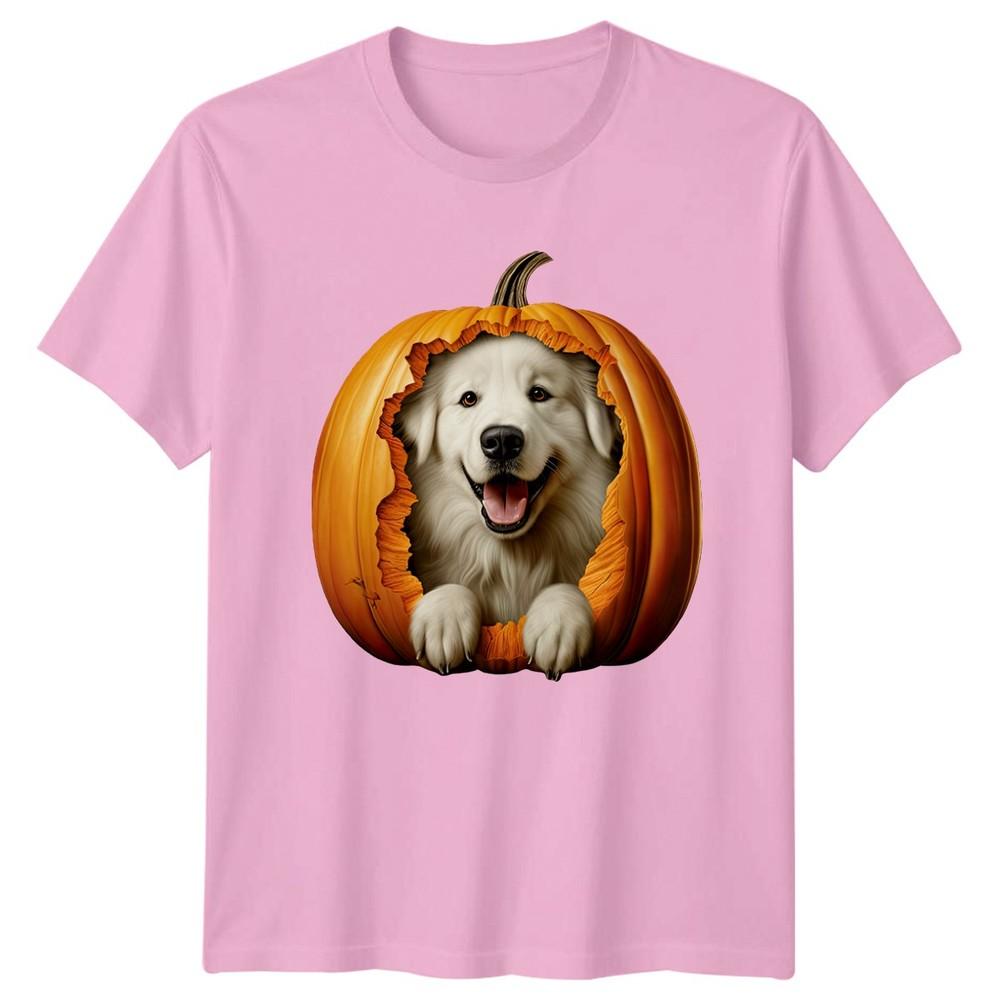 Dog Peeking Out Of Pumpkin TShirt Halloween Pumpkin Dogs Dogs Halloween Gift