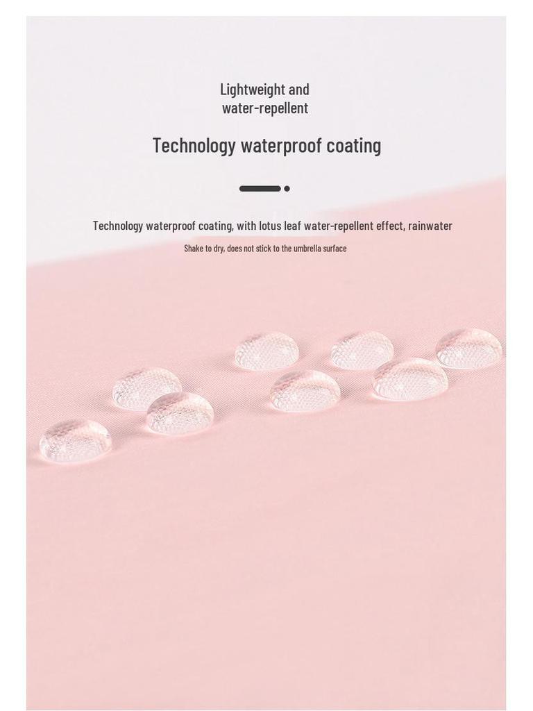 Flat Five-Fold Women's UV Protection Sunshade Umbrella: Dual-Use Mini Folding Umbrella.