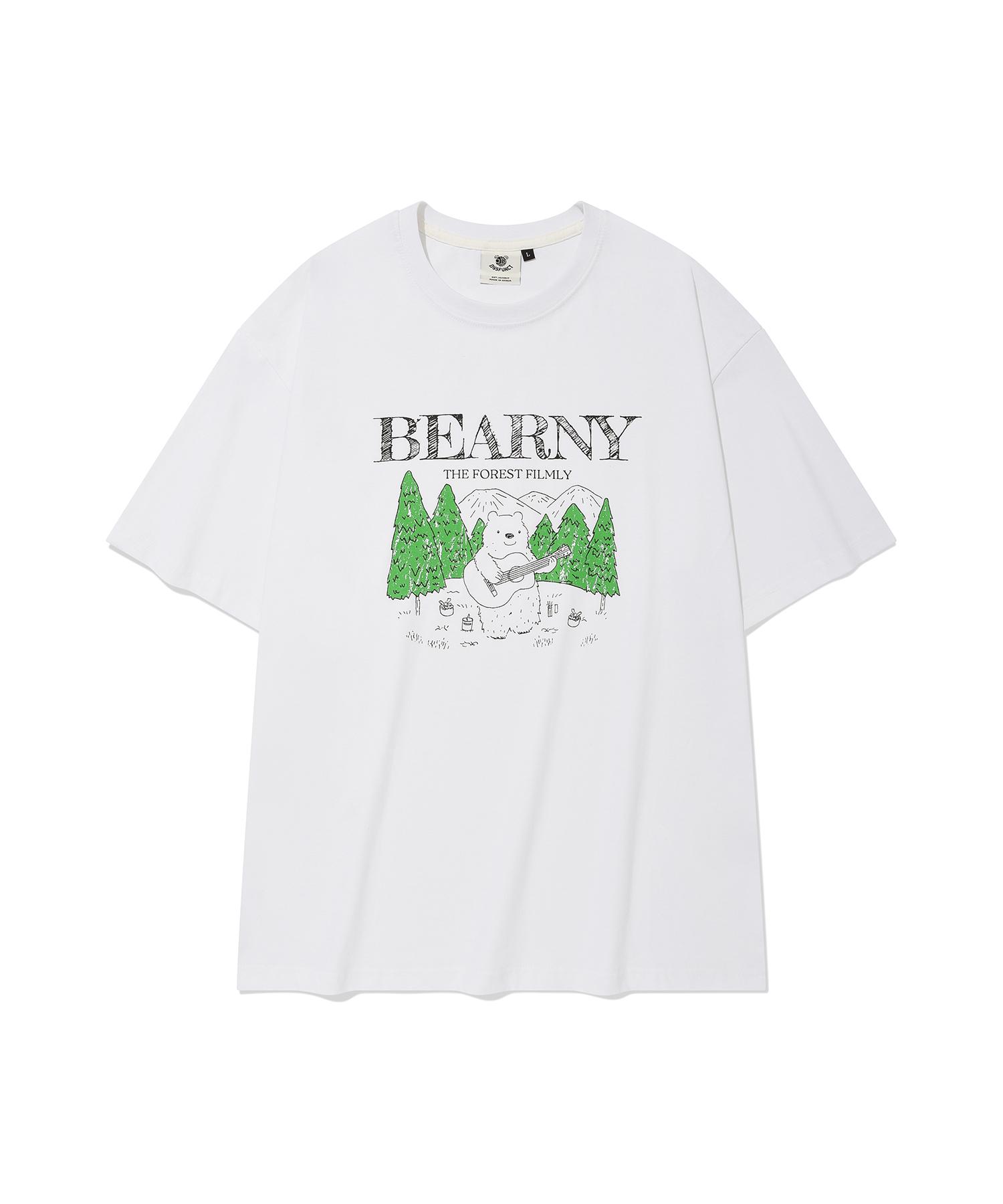 Disfunct Forest Bearny T-Shirt(White) M