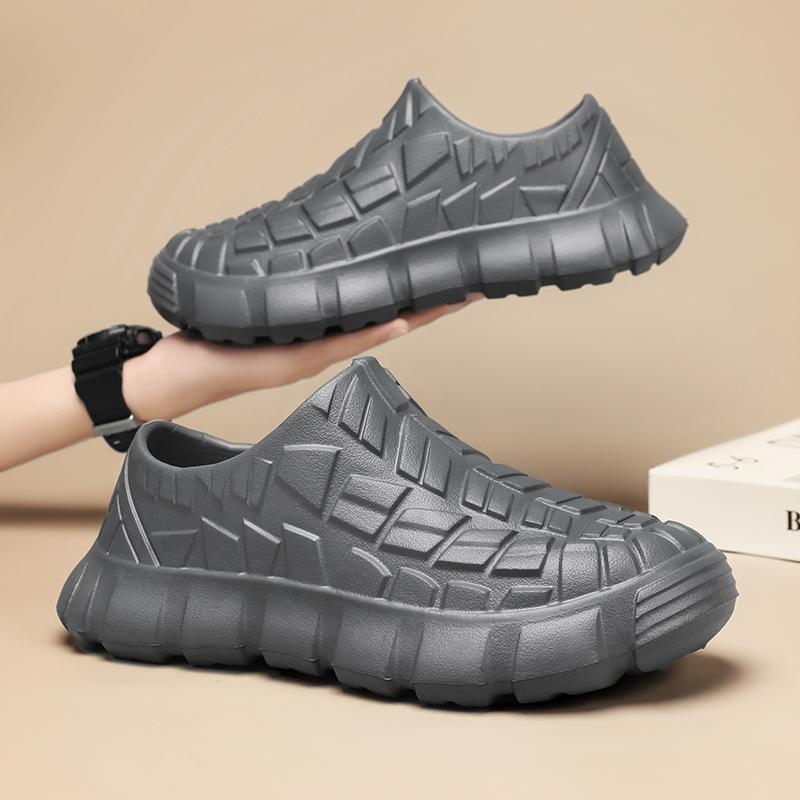 Coming Men Chef Shoes Anti Slip Work Shoes Lazy Slippers Casual Trendy Slipper One Step Garden Shoe for Beach Zapatillas Male