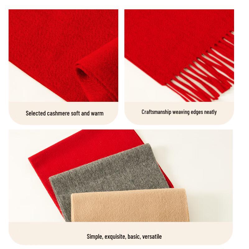 Hengyuanxiang 100% Cashmere Scarf (Unisex) - Autumn/Winter