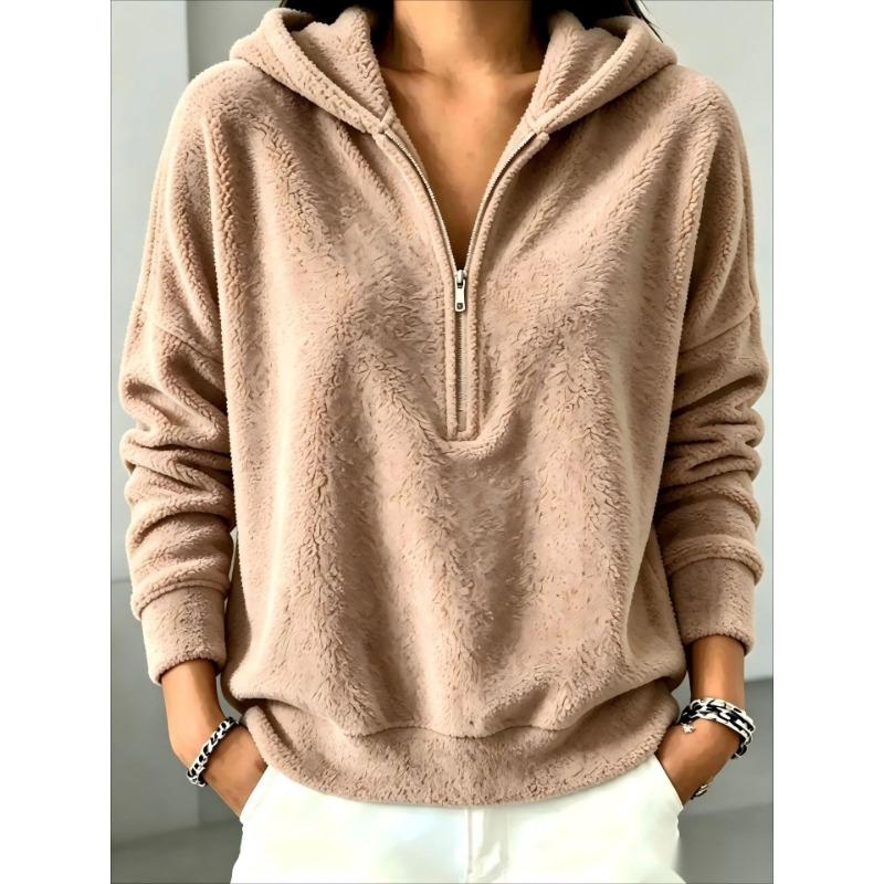 Women S Fall Winter Fleece Hooded Sweatshirt Casual