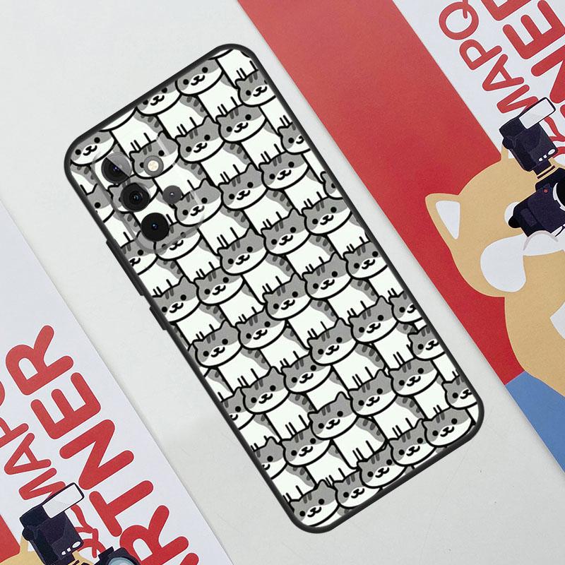 Funny cute cats Case For Samsung Galaxy A53 A16 A26 A36 A56 A55 A35 A15 A52 A32 A12 A33 A13 A14 A34 A54 A17