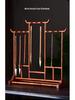 Rosewood Calligraphy Brush and Pen Holder - Solid Wood Rack for Study Treasures