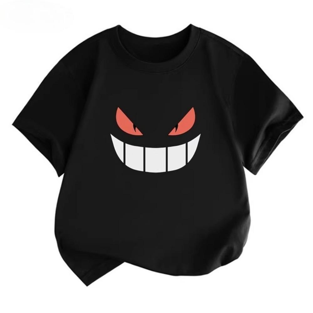 Potdemiel Pikachu Print  Children's T-Shirt, New Summer Style, Casual, Comfortable, and Breathable Children's Top