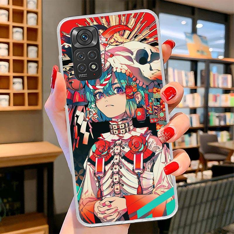 Japanese Style Anime Girl Cover Phone Case For Xiaomi Redmi Note 15 14 13 12 11 10 Pro Plus 14S 12S 11S 11T 11E 10S Soft Fundas