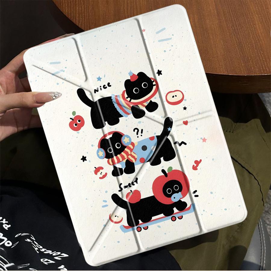 Holder Cover Tablet Case For iPad Pro 2025 Air 4 5 M3 M2 1 2 M4 11inch Mini 6 7 Pro 11th 10th 9th 8th 7th 12.9inch Cartoon Cute