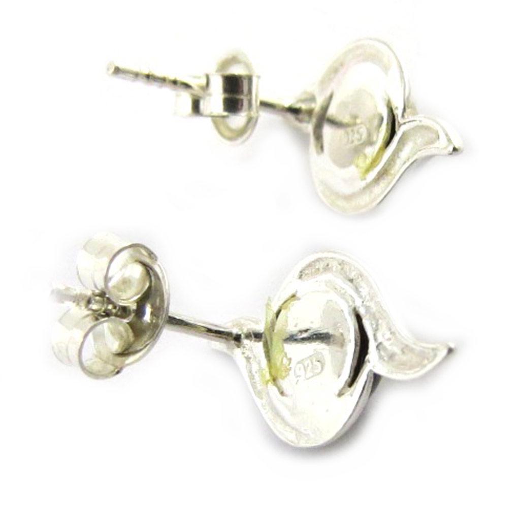 Les Trésors De Lily [H5564] - Silver Earrings 'Jet Black Goddess'