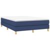 3120620 vidaXL Spring Bed Base Blue 140x200 Cm Fabric
