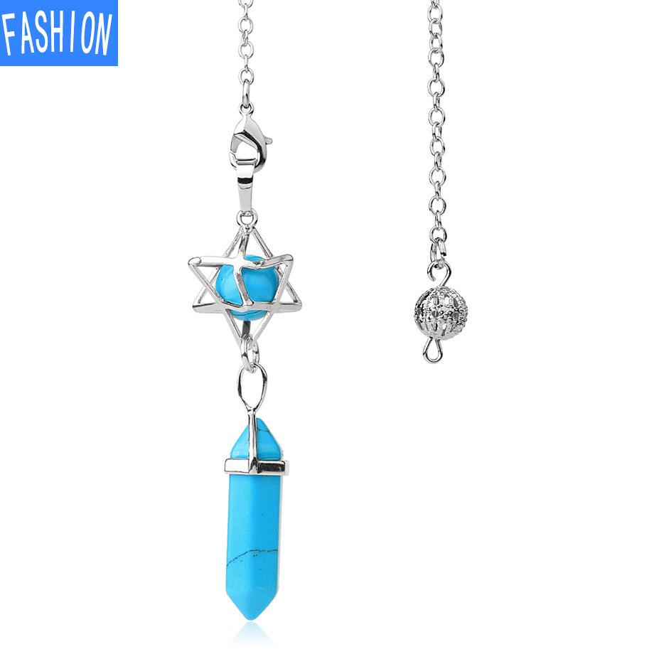 Hexagonal Prism Pendant Crystal Pendant Necklace