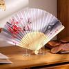 Chinese Hand Fan Stand Transparent Acrylic Storage Shelf For Foldable Fan Home Decoration Organizer Rack For Home Living Room