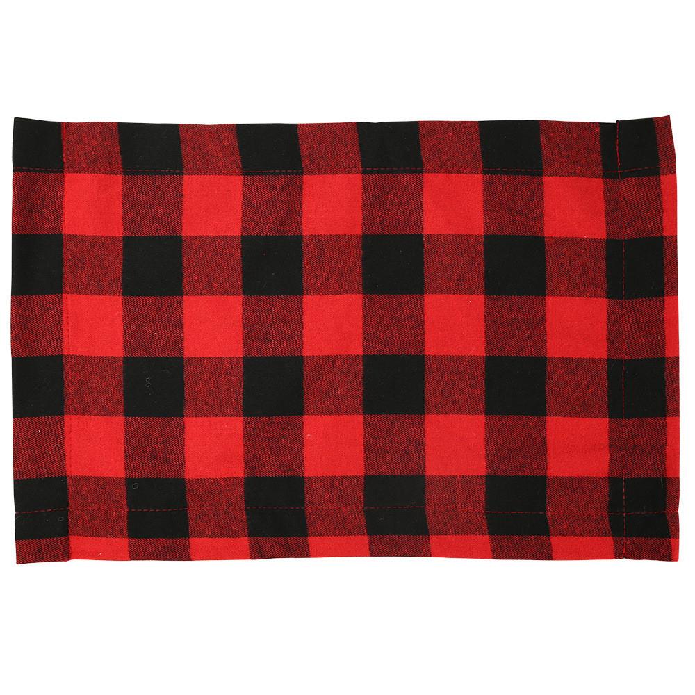

Placemat Rectangle Christmas Table Mat Plaid Pattern Place Mat Home Table Dining красный