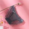 Women Mid‑Low Waist Sheer Mesh Panties Scalloped Lace Trim Double Bows Decor Soft Breathable Sweet Ladies Briefs Underwear Lingerie