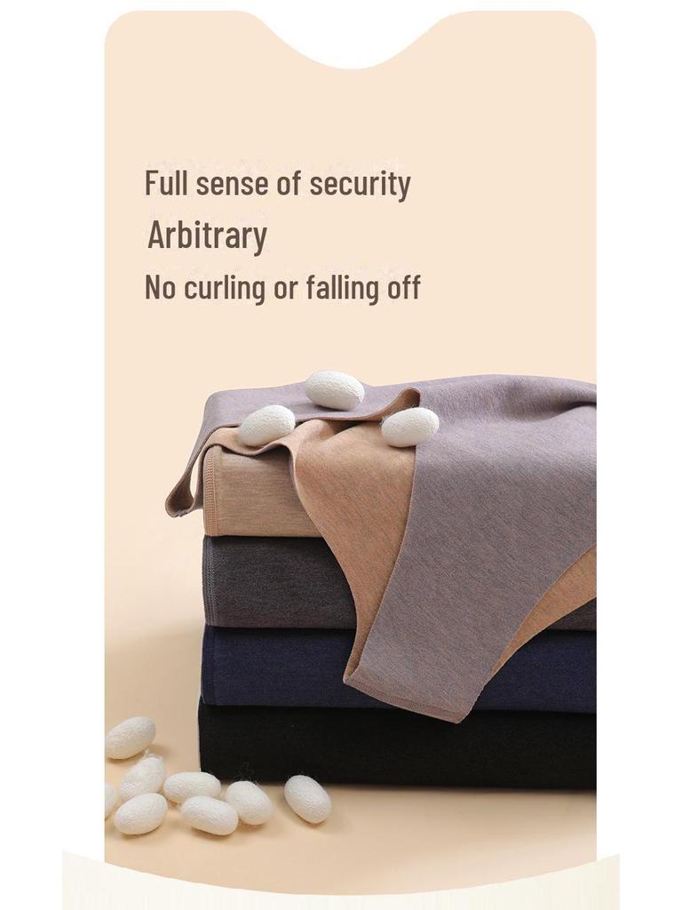 Seidenkaschmir Herren Nahtlose Beheizte Samtweste - Dicke, Warme Unterwäsche für den Herbst