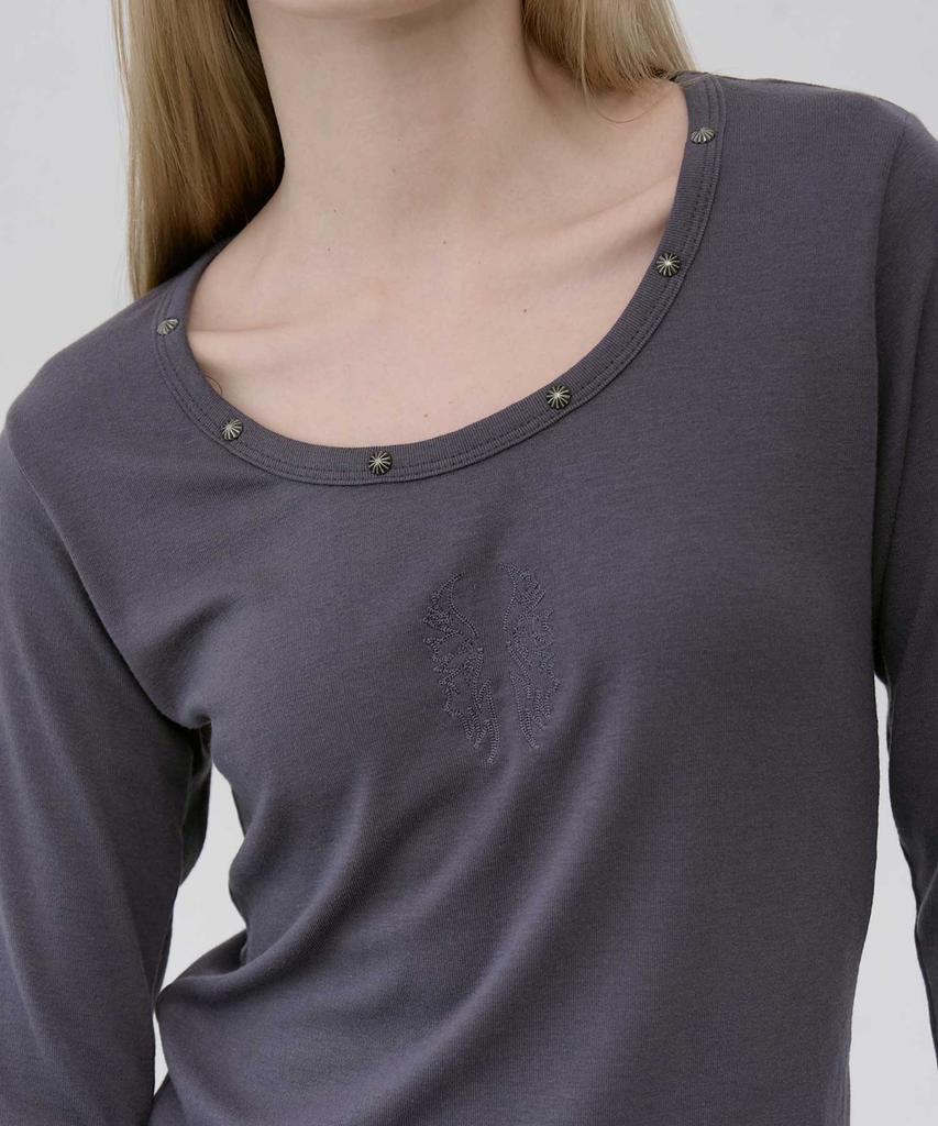 LEKIM Lwe U-Neck Long Sleeve (Charcoal)