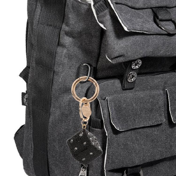 Dices Keychain Enhanced By Brilliant Rhinestones For Adding Elegances To Any Occasion Stylish Individuals Everyday Use