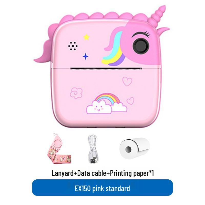 Q5 Barnas Dobbeltlinse Instant Print Kamera - Håndholdt Mini SLR Leketøy