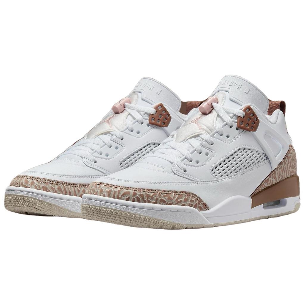 Air Jordan Spizike Low Arkeo Kahverengi Erkek Spor Ayakkabı Beyaz Pembe-Oxford Açık Kahverengi FQ1759-101