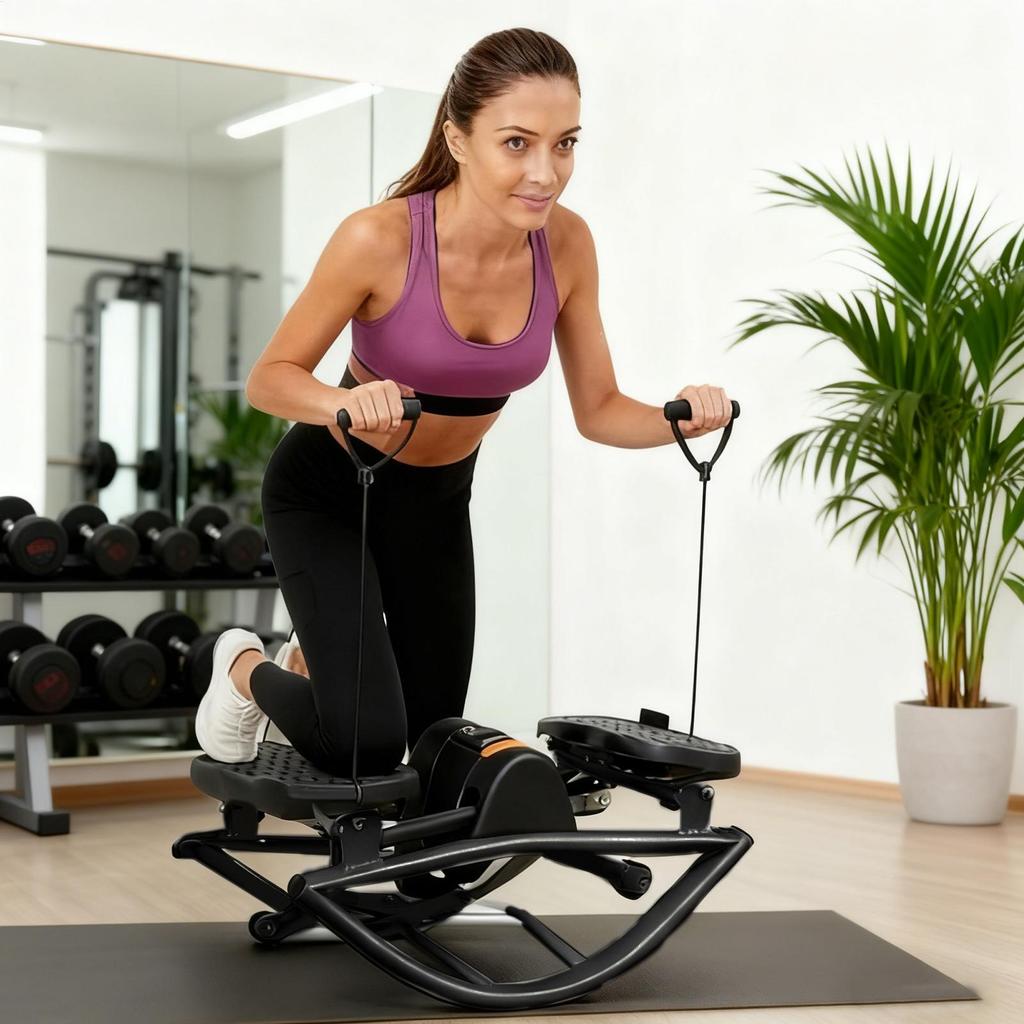 Rock Stepper Machine Workout Exercise Practice Fitness Equipment Portable Silent Lateral Stepper Machine For Home Gym Legs Abs