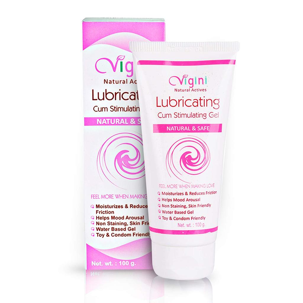 Vigini Natural Lubricant Lubricating Lube Lubrication Water Based Gel Jelly Women, 100G X Pack of 2