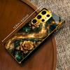 Nouveau modèle Bestseller Coque de téléphone luxueuse Coque de téléphone en verre galvanisé pour Samsung Galaxy S26 S25 S24 S23 S22 S21 FE, Ultra, Plus