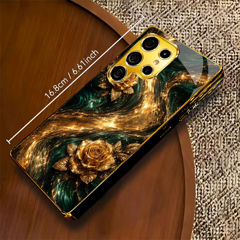 Nouveau modèle Bestseller Coque de téléphone luxueuse Coque de téléphone en verre galvanisé pour Samsung Galaxy S26 S25 S24 S23 S22 S21 FE, Ultra, Plus