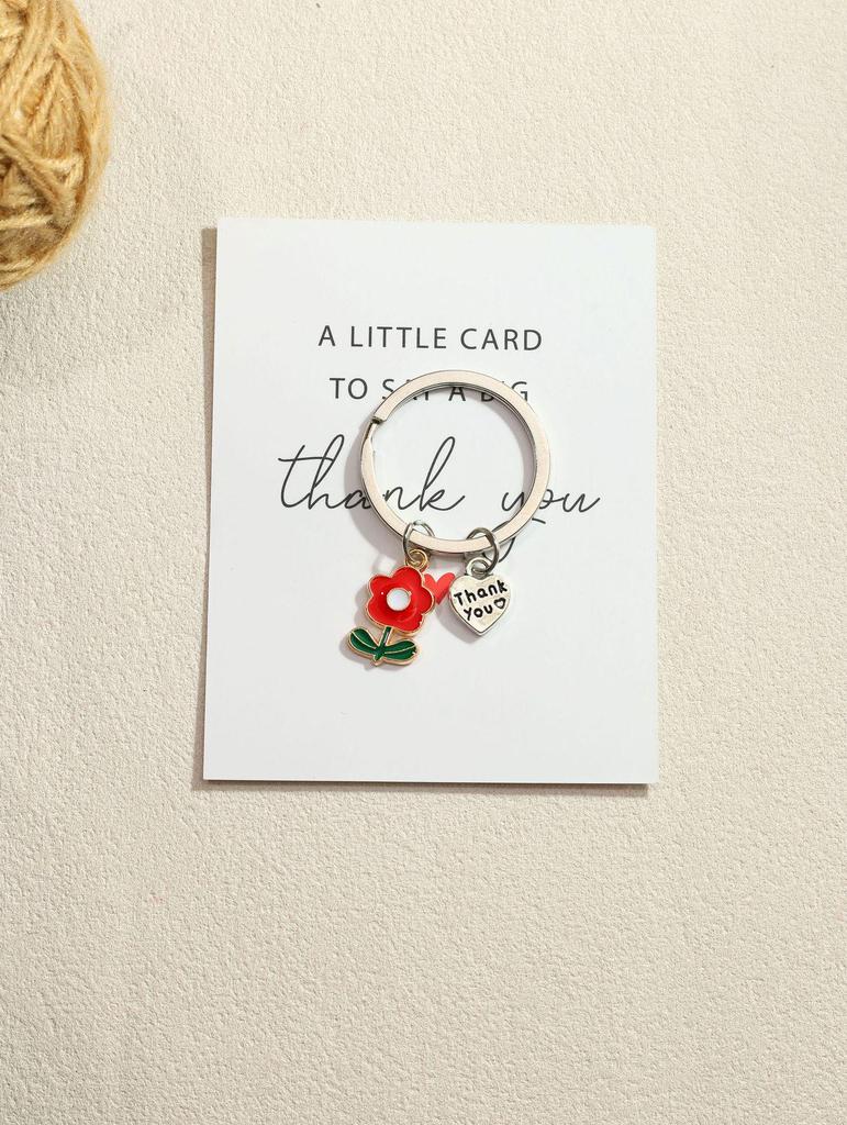 Frangipani Cartoon Keychain: Creative Thank You Gift