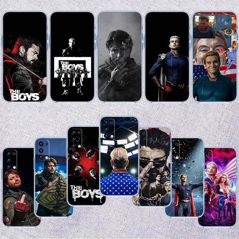 RE9 The Boys Transparent Phone Case for Samsung Galaxy A04 A04S A14 A23 A34 A54 M23 M33 M52 M53