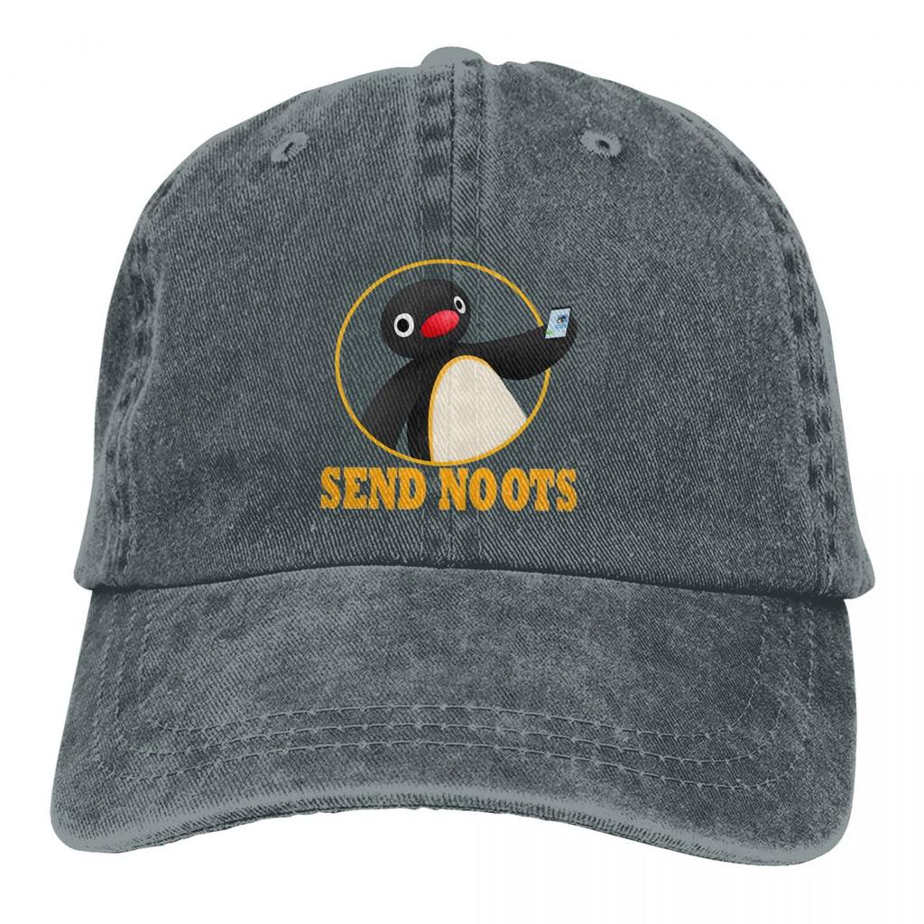 Summer Cap Sun Visor Send Noots Hip Hop Caps Pingu Pinga Penguin TV Cowboy Hat Peaked Hats