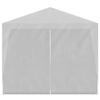 VidaXL Garden Gazebo Reception Tent Marquee White 3x6m Terrace Pavilion 90336