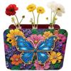 DIY Diamond Painting Wooden Tube Vase Two-Sided Pattern 5D DIY Vase Diamond Painting Kit for Adults Gift Idea Home Office Decor