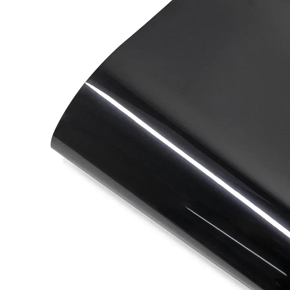 Glossy Black Car Wrap Vinyl Sticker Cover Sheet Adhesive Film Exterior Automotive Motorcycle DIY Decoration Auto Tuning Para 1.52x1m
