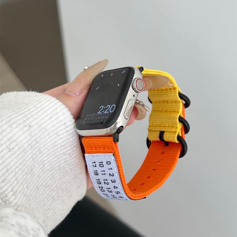 Woven Nylon Band Watchband For Apple Watch 6 7 8 9 41mm 40mm 44mm 45mm strap iwatch Ultra/Ultra2 49mm wrist band nylon watchband belt