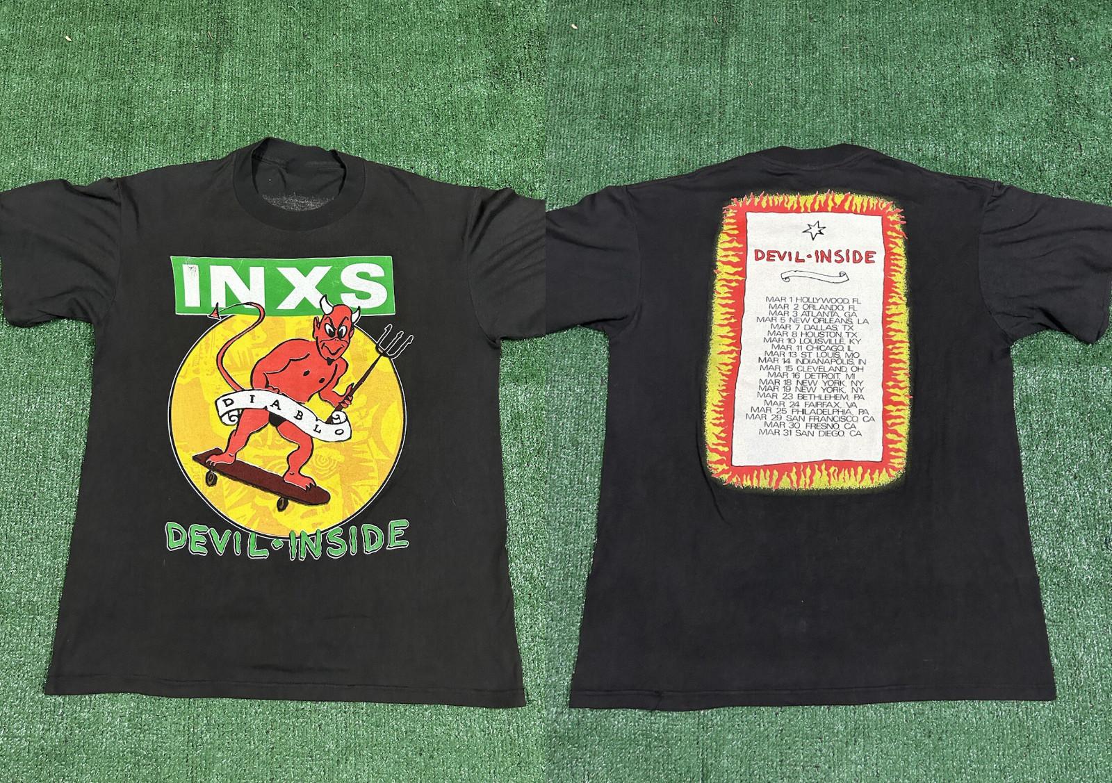 INXS Concert Devil Inside Tour 1988 T-shirt All Size S to 5XL NZL726 L