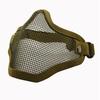 Tactical Outdoor Self-Defense Half Face Steel Mesh Mask for Men and Women