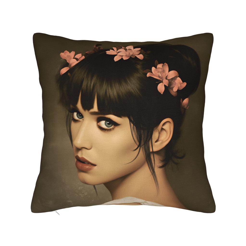 Pillow Case American singer K-Katy P-Perry Soft Pillow Cover For Sofa Car Home Decor Retro Trendy Pillowcases