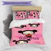 3pcs Custom Name Pucca Bedding Set Duvet Cover Closure Includes 1 Duvet Cover & 2 Pillowcases for All Seasons Bedroom Decor