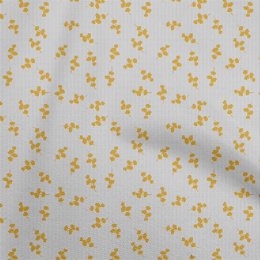 oneOone Cotton Poplin Brown Fabric Floral Sewing Craft Projects Fabric Prints By Yard 42 Inch