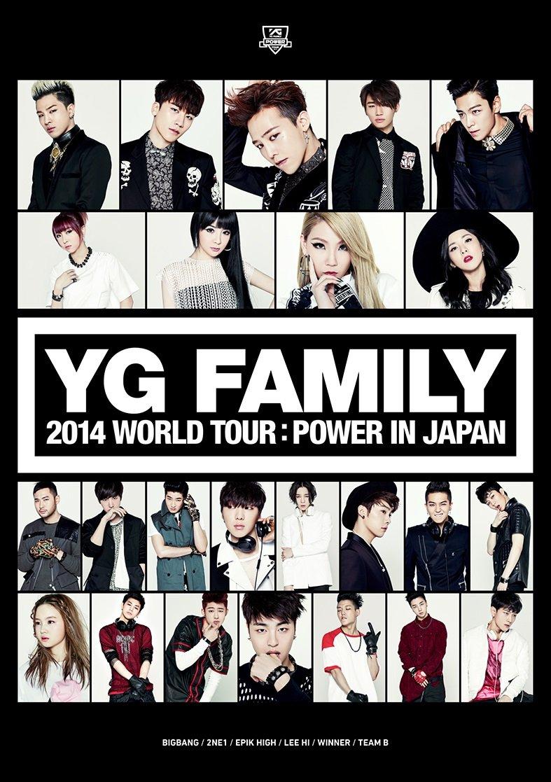 

YG FAMILY WORLD TOUR 2014 в Японии DVD -POWER- (3 набора)