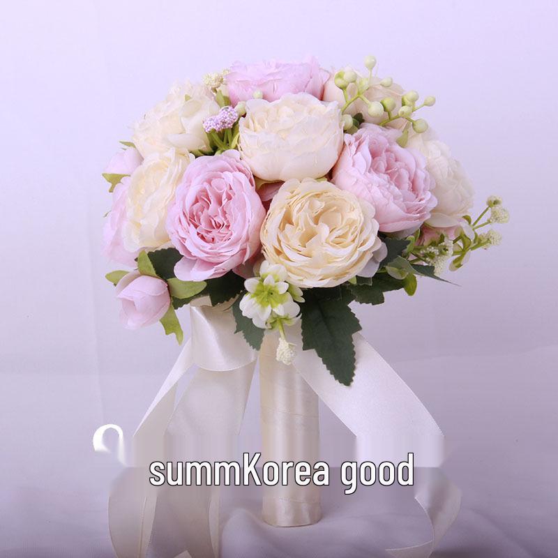 Koreanischer Waldstil Braut-Handstrauß für Hochzeit oder Foto-Requisiten